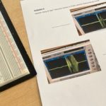 Elektronik-Arbeitsplatz mit Oszilloskop und Schaltbrett